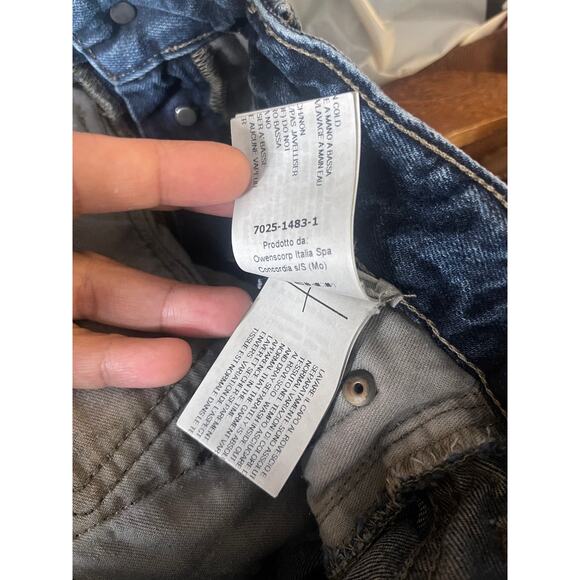 Rick Owens DRKSHDW Blue  Detroit Cut Slim Fit Denim Jeans Mens Size 30 (FLAWED) - Picture 6 of 14